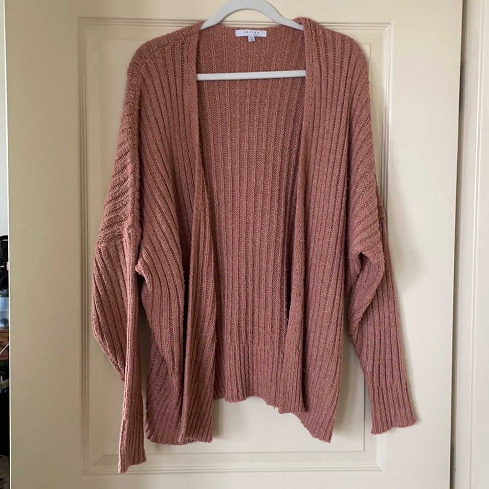 Medium size dolman sleeve cardigan